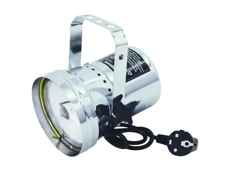 EUROLITE T-36 Pinspot with plug, silver 